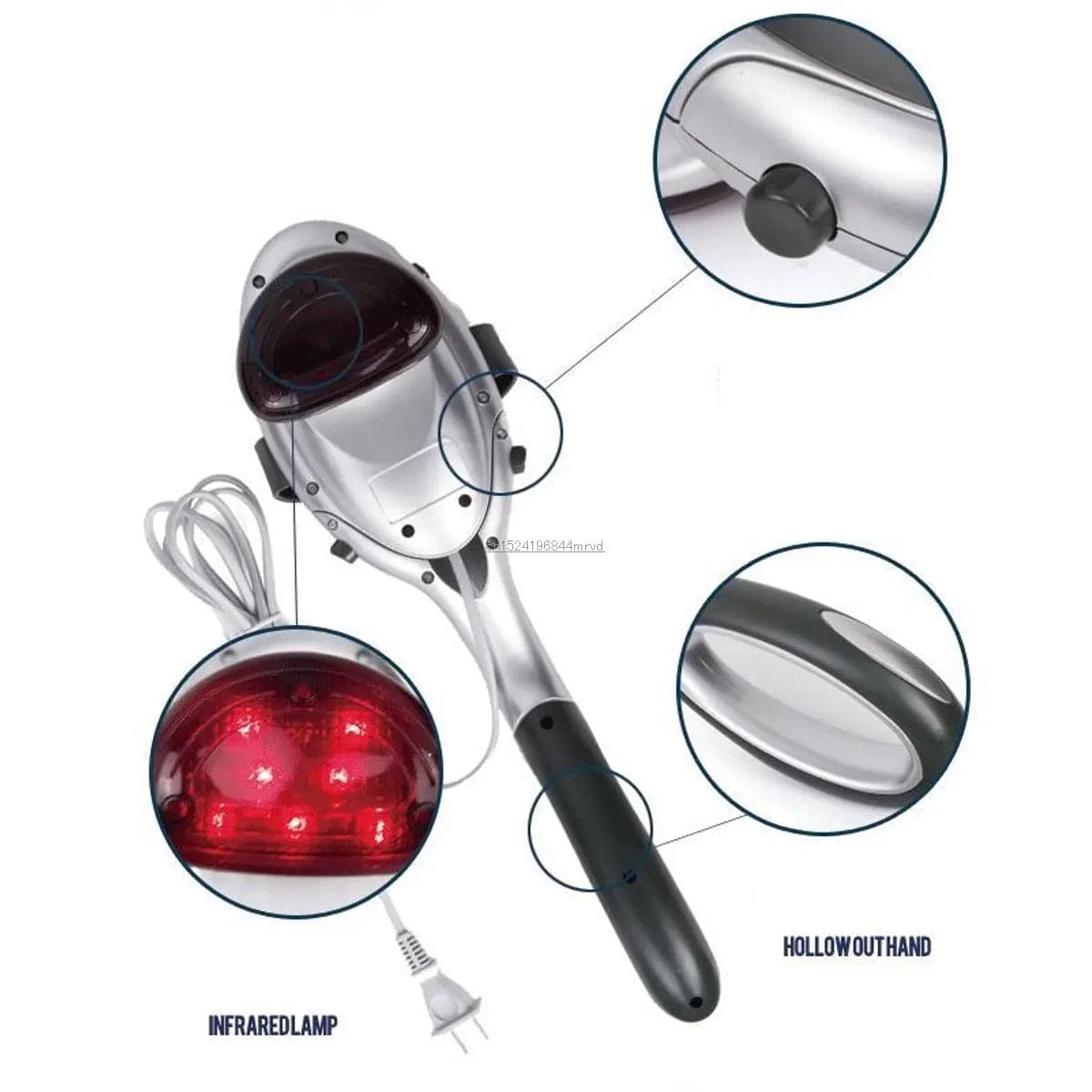Infrared Electric Massager, Body Heated Massager Stick, Waist Cervical Massager, Handhelds Body Neck Back Massager, Multifunctional Body Massage Hammer, Intensive Tapping Massager Infrared Electric Massager, Body Heated Massager Stick, Waist Cervical Massager, Handhelds Body Neck Back Massager, Multifunctional Body Massage Hammer, Intensive Tapping Massager
